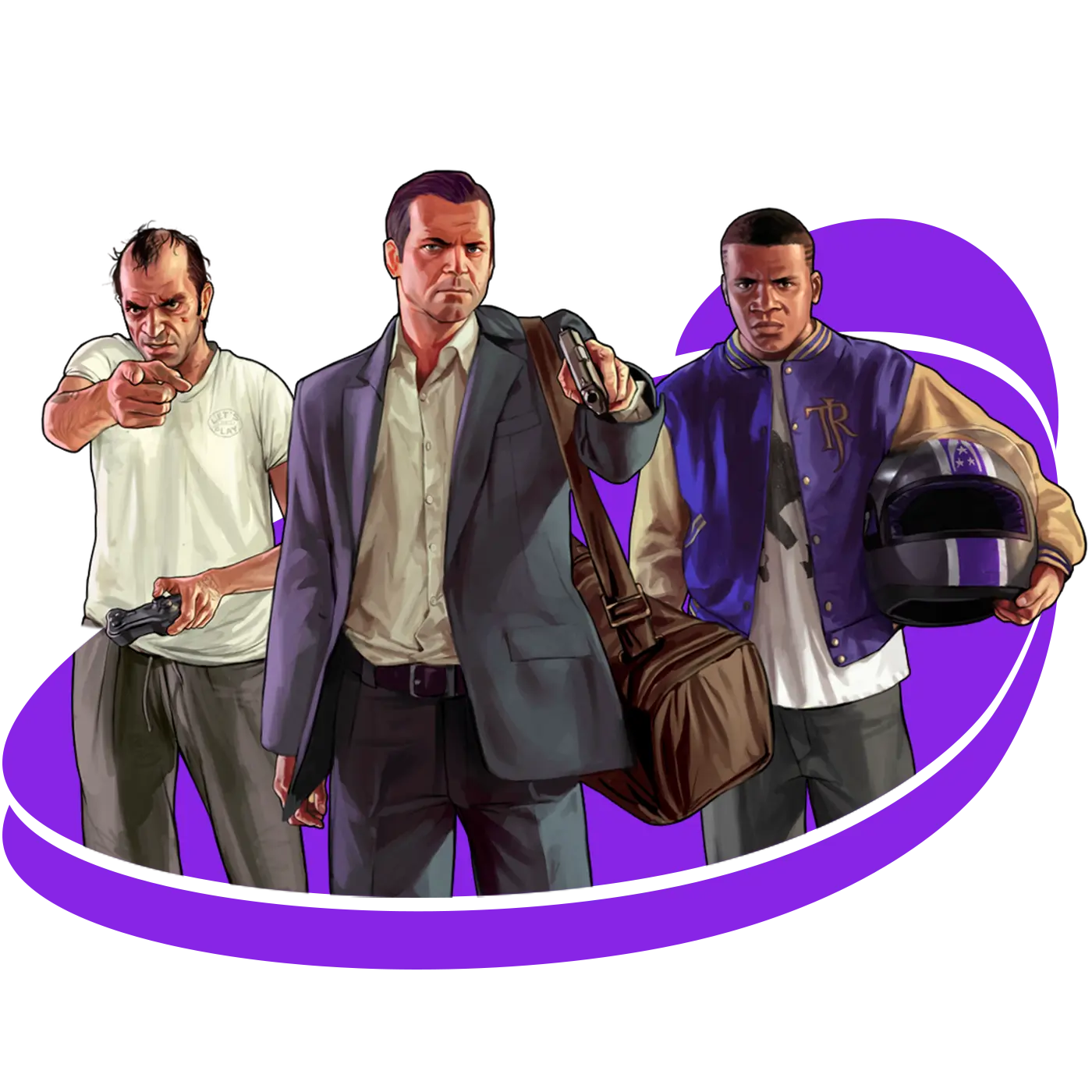 Todos os protagonistas do GTA